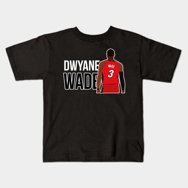 Dwyane Wade Kids T-Shirt by xavierjfong